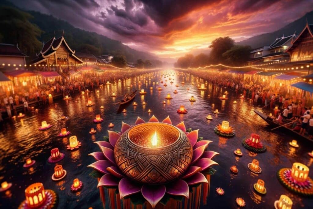 Loy Krathong festival in Thailand