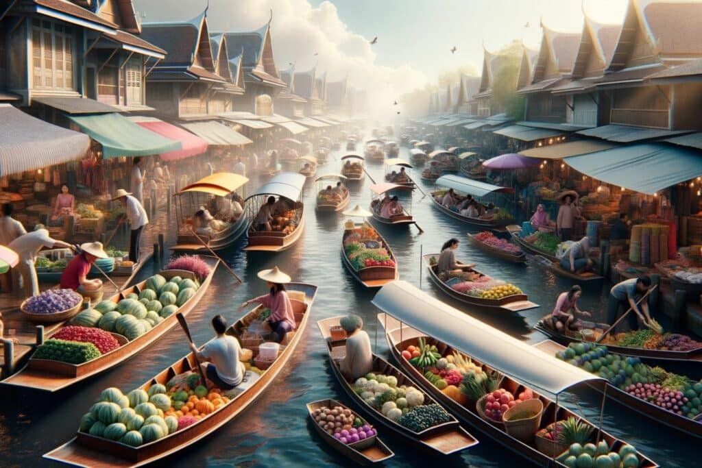 Floating market Thailand